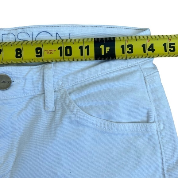 Goldsign ‘Glam’ Ankle Skinny Jeans in White Low Rise Stretchy Minimalist Sz 26 - Picture 9 of 16